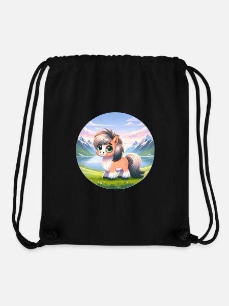 Fjordpferd - Stanley/Stella recycelter Gym Bag - Schwarz
