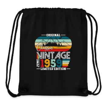 Original June 1959 Born 1959 65th Birthday 59 - Stanley/Stella Recycled Gym Bag - black - Front