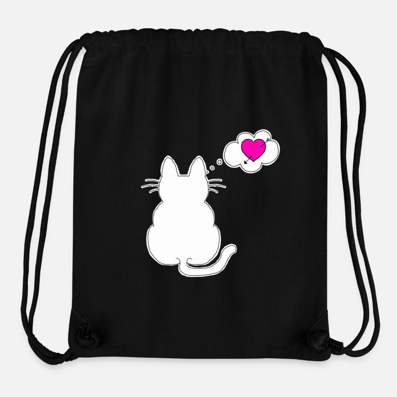 Love my cat & my cat loves me - Stanley/Stella Recycled Gym Bag - black