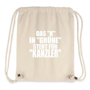 Witze Grüne Grünen Partei Öko Sprüche Klima Co2 - Stanley/Stella recycelter Gym Bag - Naturweiß - Vorne