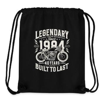 Legendary Since 1984 Vintage Birthday Gift - Stanley/Stella Recycled Gym Bag - black - Front