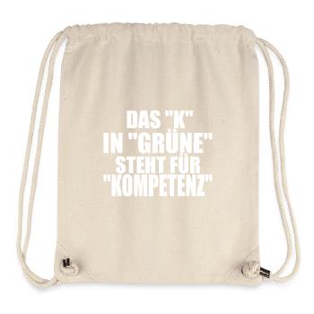 Witze Grüne Die Grünen Partei Öko Sprüche Klima - Stanley/Stella recycelter Gym Bag - Naturweiß - Vorne