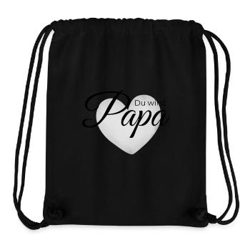 Du wirst Papa – Herz-Design zur Verkündung - Stanley/Stella recycelter Gym Bag - Schwarz - Vorne