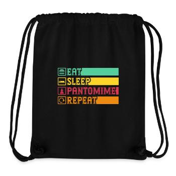 Pantomime Repeat Circus Performer Costume Gifts - Stanley/Stella Recycled Gym Bag - black - Front