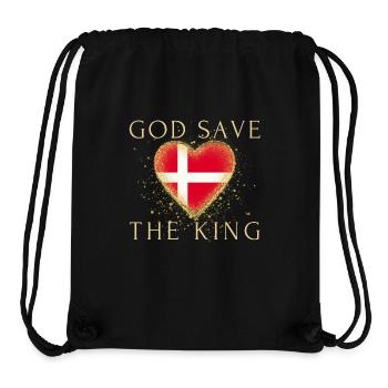 God save the King Frederik X Denmark - Stanley/Stella Recycled Gym Bag - black - Front