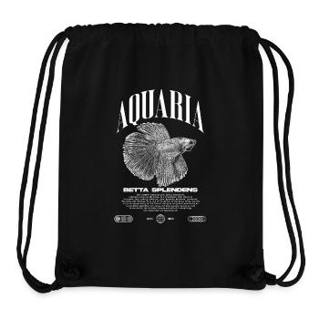 Betta Fish Keeper Moderne Streetwear - Stanley/Stella recycelter Gym Bag - Schwarz - Vorne