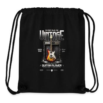 I'm Not Old I'm Vintage Retro 1970 Guitar Player - Stanley/Stella Recycled Gym Bag - black - Front