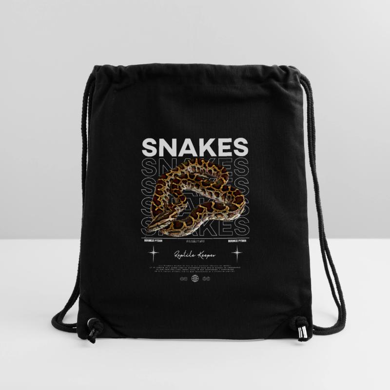 Python birman moderne streetwear Reptile gardien Sac à cordon recyclé Stanley/Stella