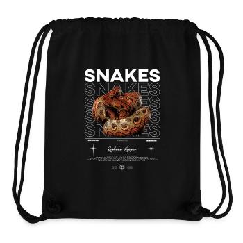 Rainbow Boa Modern Streetwear Reptile Keeper - Stanley/Stella Recycled Gym Bag - black - Front