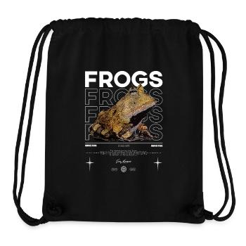 Gehörnter Frosch Streetwear Froschhüter - Stanley/Stella recycelter Gym Bag - Schwarz - Vorne