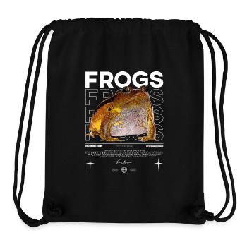 False Tomato Frog Streetwear Frog Keeper - Stanley/Stella Recycled Gym Bag - black - Front