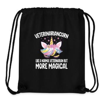 Funny Veterinariancorn Veterinarian Gifts - Stanley/Stella Recycled Gym Bag - black - Front