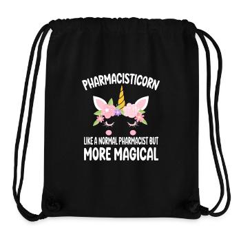 Pharmacisticorn like a normal Pharma gifts - Stanley/Stella recycelter Gym Bag - Schwarz - Vorne