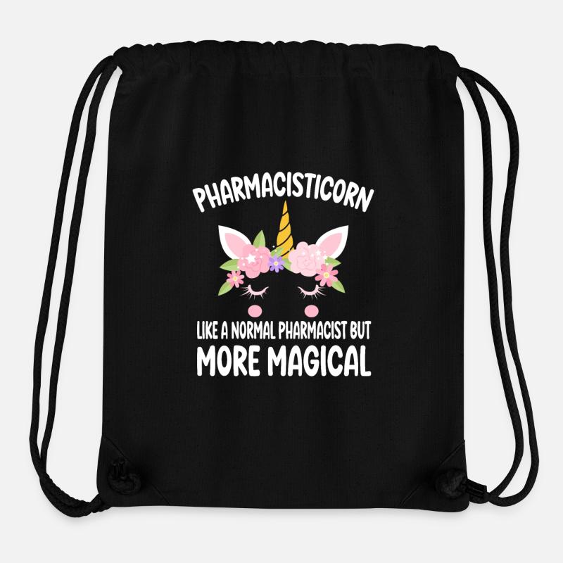 Pharmacisticorn like a normal Pharma gifts - Stanley/Stella recycelter Gym Bag - Schwarz