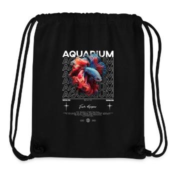 Betta Fish Keeper Moderne Streetwear - Stanley/Stella recycelter Gym Bag - Schwarz - Vorne