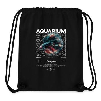 Betta Fish Keeper Moderne Streetwear - Stanley/Stella recycelter Gym Bag - Schwarz - Vorne