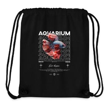 Betta Fish Keeper Moderne Streetwear - Stanley/Stella recycelter Gym Bag - Schwarz - Vorne