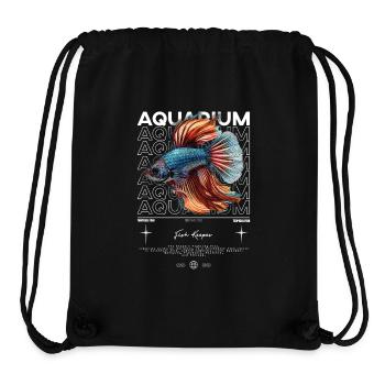 Betta Fish Keeper Moderne Streetwear - Stanley/Stella recycelter Gym Bag - Schwarz - Vorne
