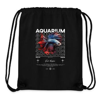 Betta Fish Keeper Moderne Streetwear - Stanley/Stella recycelter Gym Bag - Schwarz - Vorne
