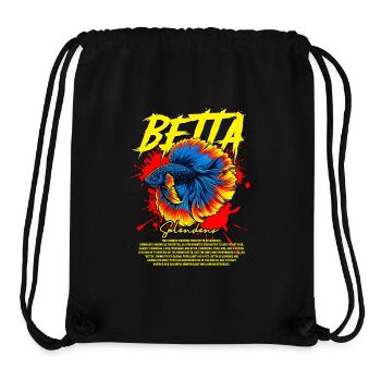 Betta Fish Keeper Moderne Streetwear - Stanley/Stella recycelter Gym Bag - Schwarz - Vorne