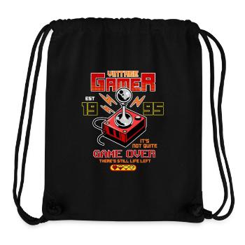 Vintage Gamer Since 1995 Drôle d’anniversaire Jeux - Sac à cordon recyclé Stanley/Stella - noir - Devant