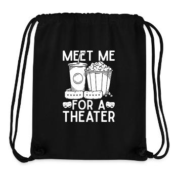 Théâtre Meet Me For A Théâtre Comédie musicale - Sac à cordon recyclé Stanley/Stella - noir - Devant