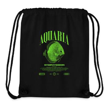 Diskus Cichlid Fish Keeper Moderne Streetwear - Stanley/Stella recycelter Gym Bag - Schwarz - Vorne