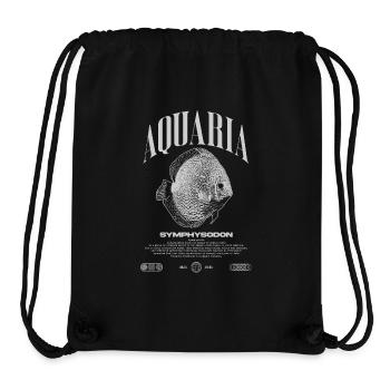 Diskus Cichlid Fish Keeper Moderne Streetwear - Stanley/Stella recycelter Gym Bag - Schwarz - Vorne