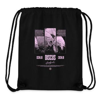 Diskusfisch Buntbarsch Aquarium Fischhalter - Stanley/Stella recycelter Gym Bag - Schwarz - Vorne
