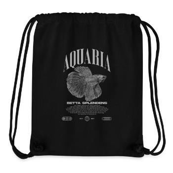 Betta Fish Keeper Moderne Streetwear - Stanley/Stella recycelter Gym Bag - Schwarz - Vorne
