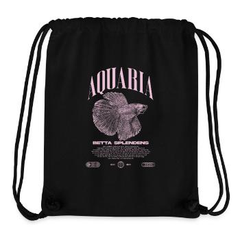 Betta Fish Keeper Moderne Streetwear - Stanley/Stella recycelter Gym Bag - Schwarz - Vorne