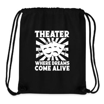 Théâtre où les rêves prennent vie Acteur Comédie musicale - Sac à cordon recyclé Stanley/Stella - noir - Devant