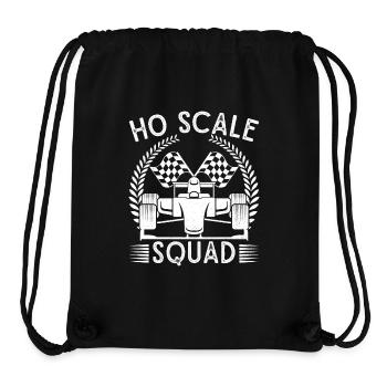 Ho Scale Squad Slot Car Racing idée cadeau - Sac à cordon recyclé Stanley/Stella - noir - Devant