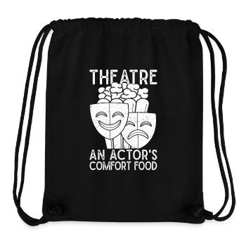 Théâtre Un acteur Comfort Food Acteur Comédie musicale - Sac à cordon recyclé Stanley/Stella - noir - Devant