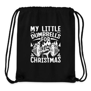 Gym Junkies My Dumbbells For X-Mas Calisthenics - Stanley/Stella recycelter Gym Bag - Schwarz - Vorne