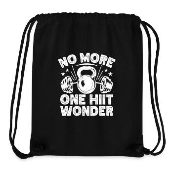 Gym Junkies No One Hiit Wonder Calisthenics - Stanley/Stella recycelter Gym Bag - Schwarz - Vorne