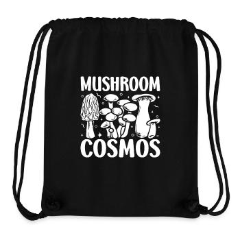 Morille Champignon Cosmos - Sac à cordon recyclé Stanley/Stella - noir - Devant