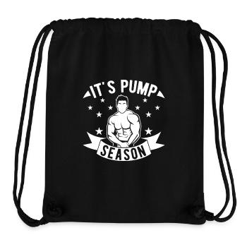 Powerlifting Bodybuilder It´s Pump Season Gym - Stanley/Stella recycelter Gym Bag - Schwarz - Vorne