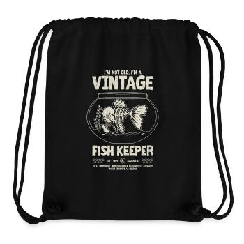 Gardien de poisson vintage poisson tropical anniversaire 1954 - Sac à cordon recyclé Stanley/Stella - noir - Devant