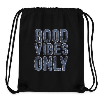Positive energy in vintage style - Stanley/Stella Recycled Gym Bag - black - Front