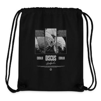 Diskusfisch Buntbarsch Aquarium Fischhalter - Stanley/Stella recycelter Gym Bag - Schwarz - Vorne