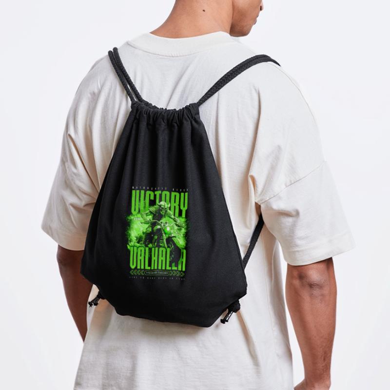Motorrad Nordische Wikinger Sieg Oder Walhalla Stanley/Stella recycelter Gym Bag