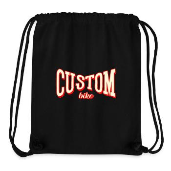 custom bike biker tour rock bobber tuner tuning - Stanley/Stella Recycled Gym Bag - black - Front