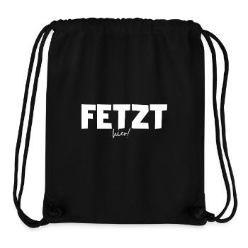 Fetzt hier! Spaß haben auf Ostdeutsch / Sächsisch - Stanley/Stella recycelter Gym Bag - Schwarz - Vorne