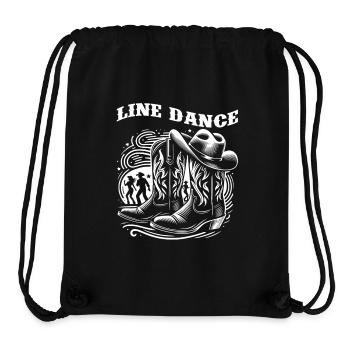 Line Dancing Country Dance - Line Dance Tanzen - Stanley/Stella Recycled Gym Bag - black - Front