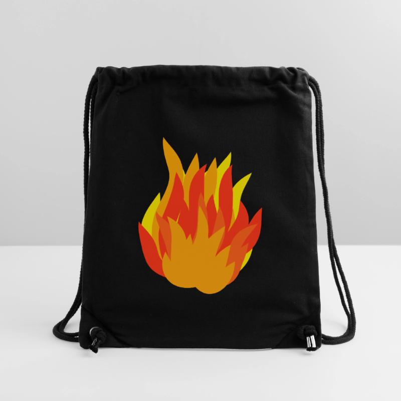 Feuer Flame eines Lagerfeuers, Geschenkidee Stanley/Stella recycelter Gym Bag