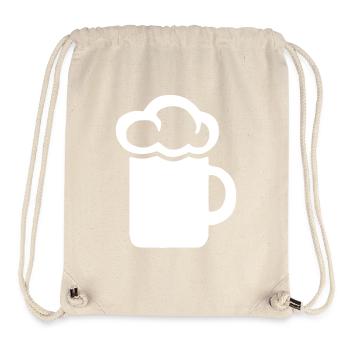 Beer - Beer Mug - Beer Symbol - Stanley/Stella Recycled Gym Bag - natural - Front