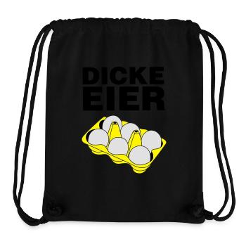 Dicke Eier - Stanley/Stella recycelter Gym Bag - Schwarz - Vorne