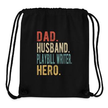Screenwriter Papa Husband Hero - Stanley/Stella Recycled Gym Bag - black - Front