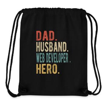 Web Entwickler Papa Ehemann Held - Stanley/Stella recycelter Gym Bag - Schwarz - Vorne